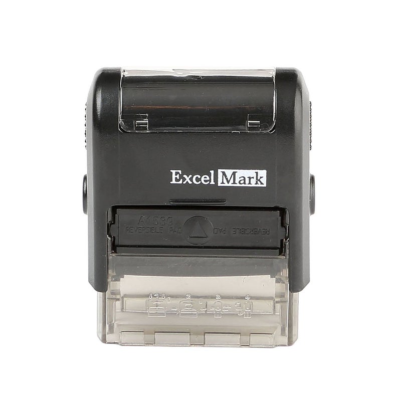 ExcelMark Past Due Self Inking Rubber Stamp - Red Ink (Stamp Plus 5cc Refill Ink) - Image 3